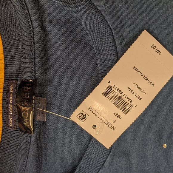 MOTHER The Rowdy Tee in Mother Savior Blue - Picture 10 of 13